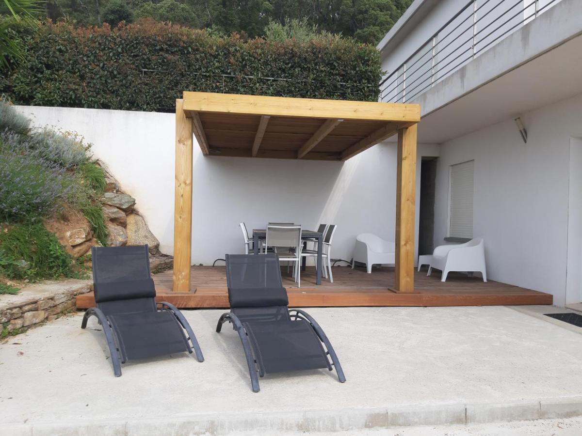 T2 Calme Avec Vue Mer Et Borne De Recharge Sur Demande Bastia  Buitenkant foto